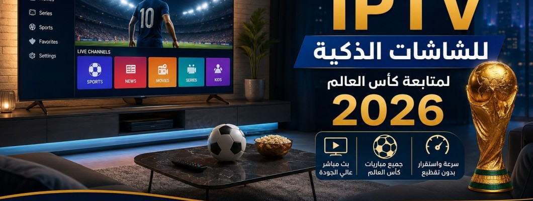 أفضل تطبيق IPTV للشاشات الذكية لمتابعة كأس العالم 2026